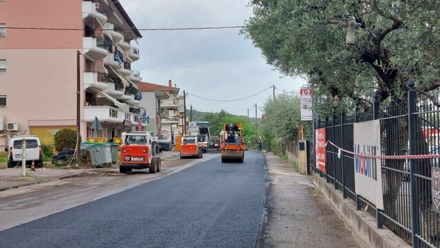 Σε εξέλιξη οι εργασίες στην οδό Παυσανίου στο πλαίσιο του έργου «Βελτίωση Οδικής Ασφάλειας στον Δήμο Βέροιας»