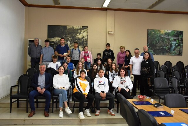 Επίσκεψη μαθητών του σχολείου Riccardo Gulia της ιταλικής πόλης Sora στο Δημαρχείο Νάουσας