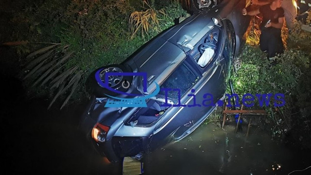 Αμαλιάδα: Δυο νεκροί από πτώση αυτοκινήτου μέσα σε αρδευτικό κανάλι
