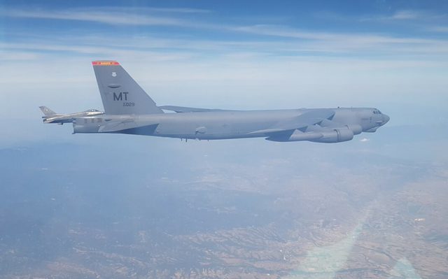 Συμμετοχή της ΠΑ σε Αποστολή Συνοδείας Αμερικανικού Αεροσκάφους B-52