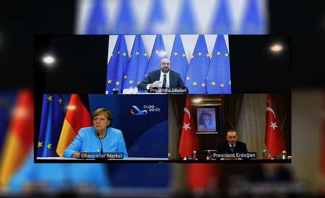 Ερντογάν σε Μέρκελ και Μισέλ: Είμαστε έτοιμοι για διαπραγματεύσεις αλλά εξαρτάται από την Ελλάδα