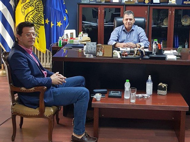 Εθιμοτυπική επίσκεψη στο Γραφείο του Αντιπεριφερειάρχη Ημαθίας,Κώστα Καλαϊτζίδη, πραγματοποίησε ο Βουλευτής του ΣΥΡΙΖΑ κ. Άγγελος Τόλκας