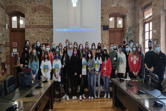 Επίσκεψη μαθητών από Γερμανία, Ιταλία και Λετονία στο Δημαρχείο Βέροιας στα πλαίσια Προγράμματος Erasmus που συμμετέχει το 3ο Γυμνάσιο Βέροιας