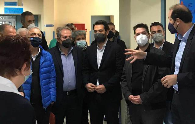 Επίσκεψη κλιμακίου βουλευτών και στελεχών της Ν.Δ. στα Νοσοκομεία Ημαθίας