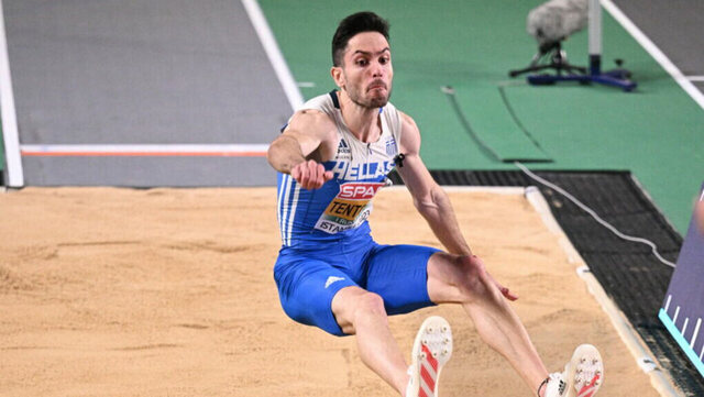 Τεντόγλου: «Πέταξε» στα 8,30 μέτρα και κατέκτησε το χρυσό στο Ευρωπαϊκό Πρωτάθλημα κλειστού στίβου