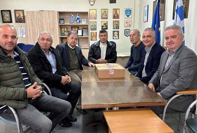 Δωρεά στην Ένωση Αποστράτων Σωμάτων Ασφαλείας Νομού Ημαθίας πραγματοποίησε ο Λάζαρος Τσαβδαρίδης