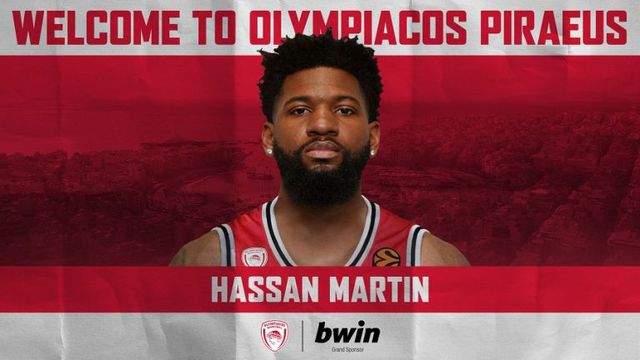 Παίκτης του Ολυμπιακού είναι και επίσημα ο Χασάν Μάρτιν