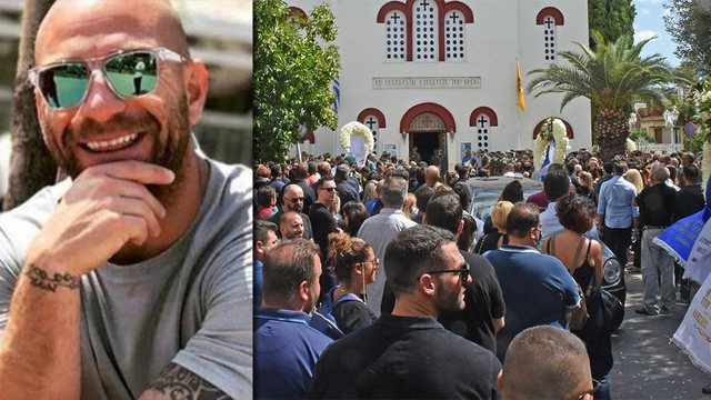 Θρήνος στην κηδεία του αλεξιπτωτιστή Κώστα Μελιγκώνη που σκοτώθηκε εν ώρα άσκησης